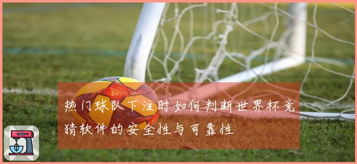 热门球队下注时如何判断世界杯竞猜软件的安全性与可靠性